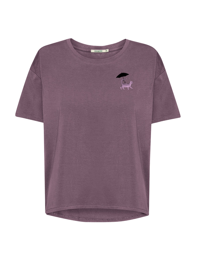 Greenbomb T-Shirt Feel, Cat Walk, Moorberry