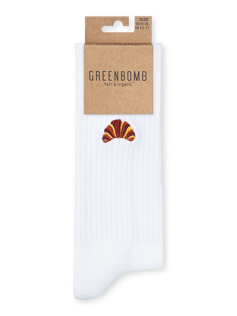 Greenbomb Tennissocken Croissant, weiß