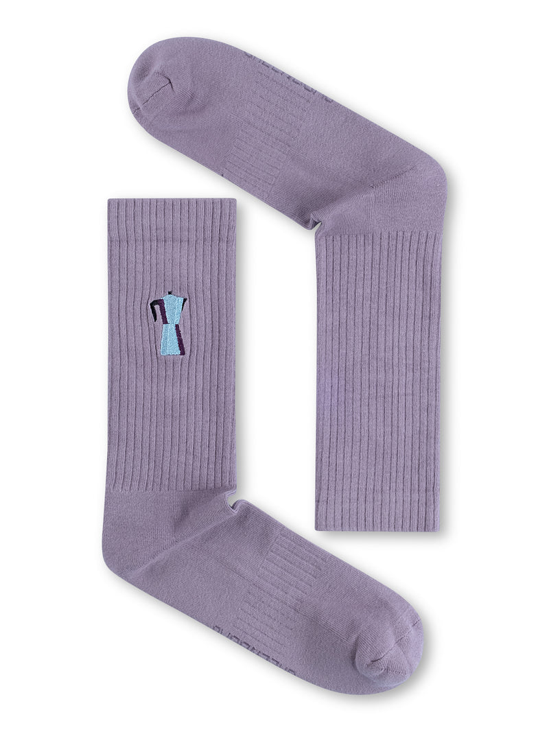Greenbomb Tennissocken Mokka, lila