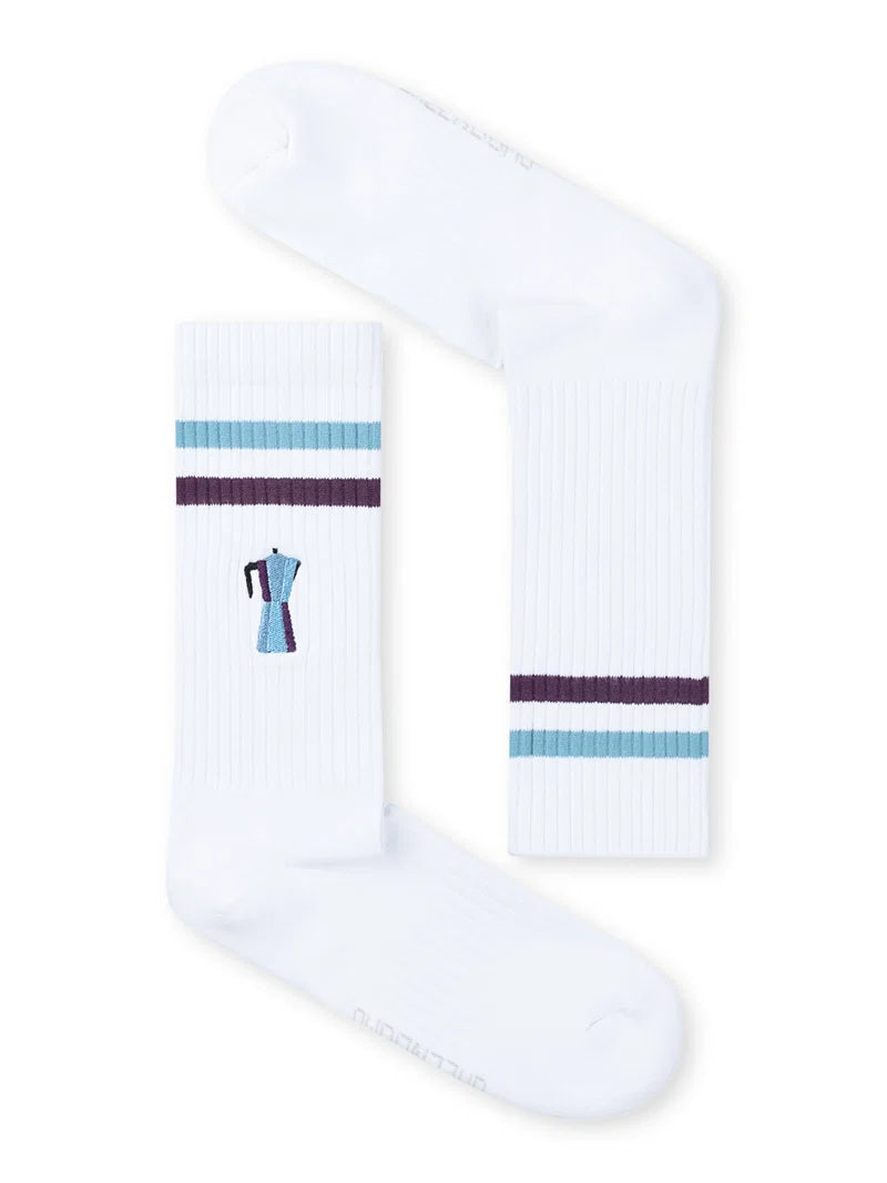 Greenbomb Tennissocken Mokka, weiß