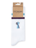 Greenbomb Tennissocken Mokka, weiß