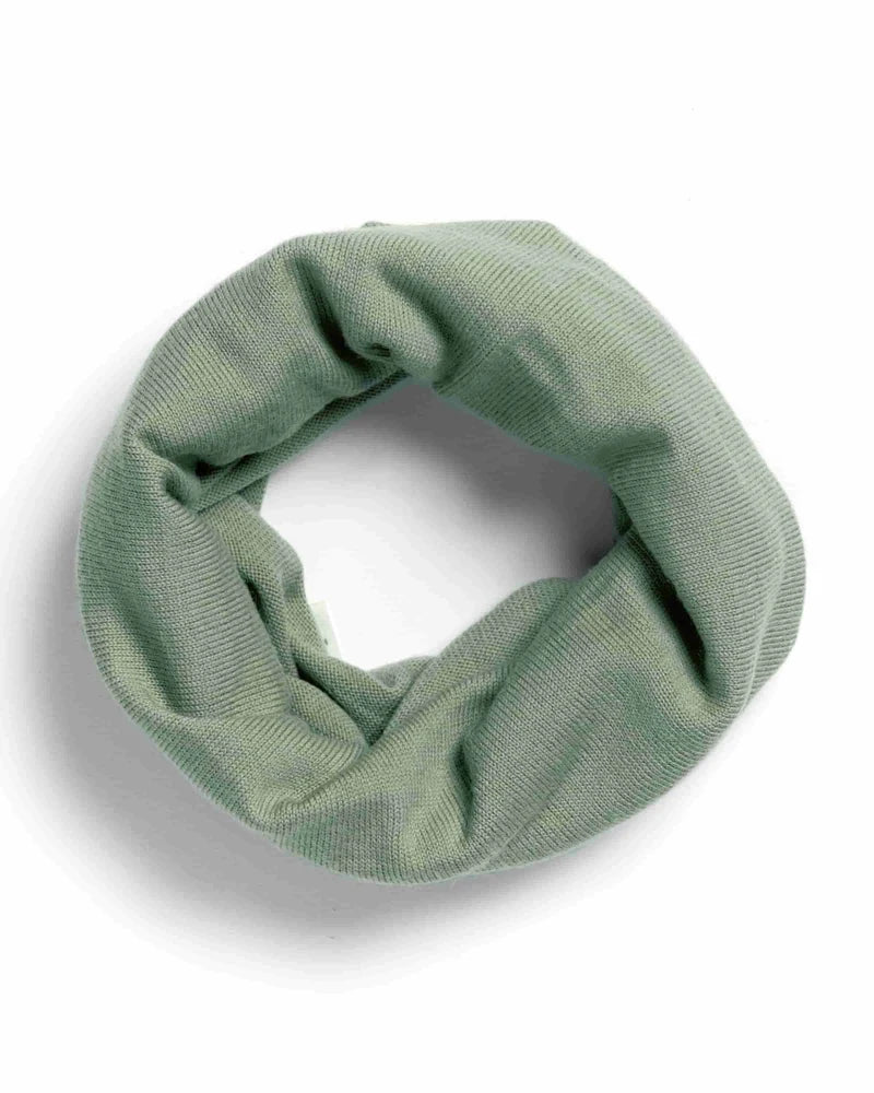 Halfen Kinder Strick-Loopschal Merinowolle, Sage