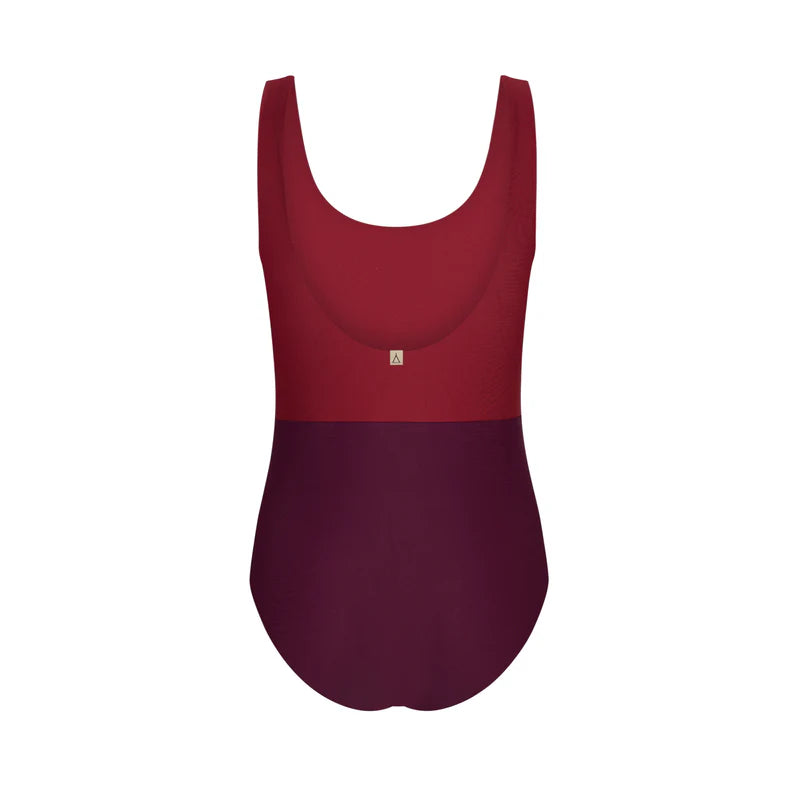 INASKA Badeanzug PURE, beere/dunkelrot