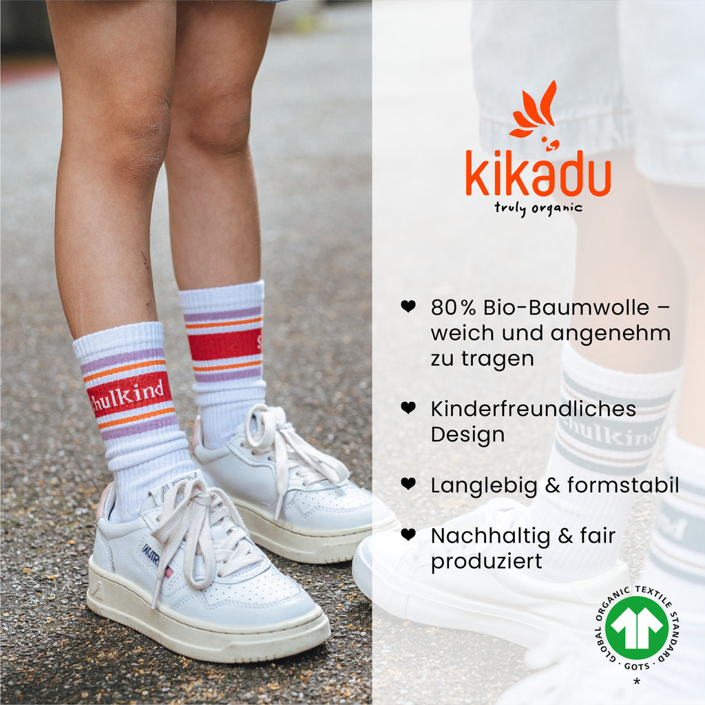 Kikadu Schulkind-Socken, Lavendel