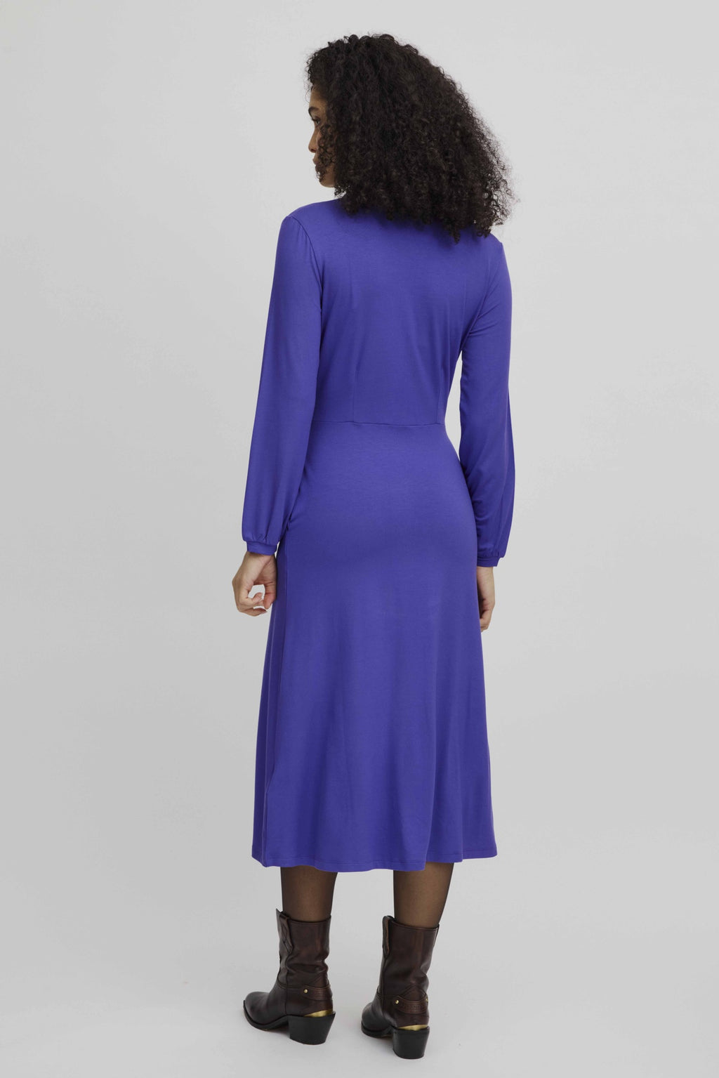 Tranquillo Ecovero-Blusenkleid, Grape