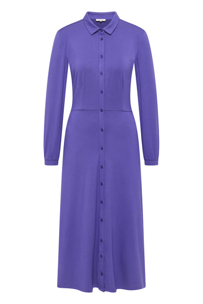 Tranquillo Ecovero-Blusenkleid, Grape