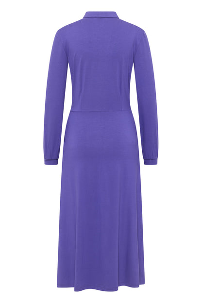 Tranquillo Ecovero-Blusenkleid, Grape