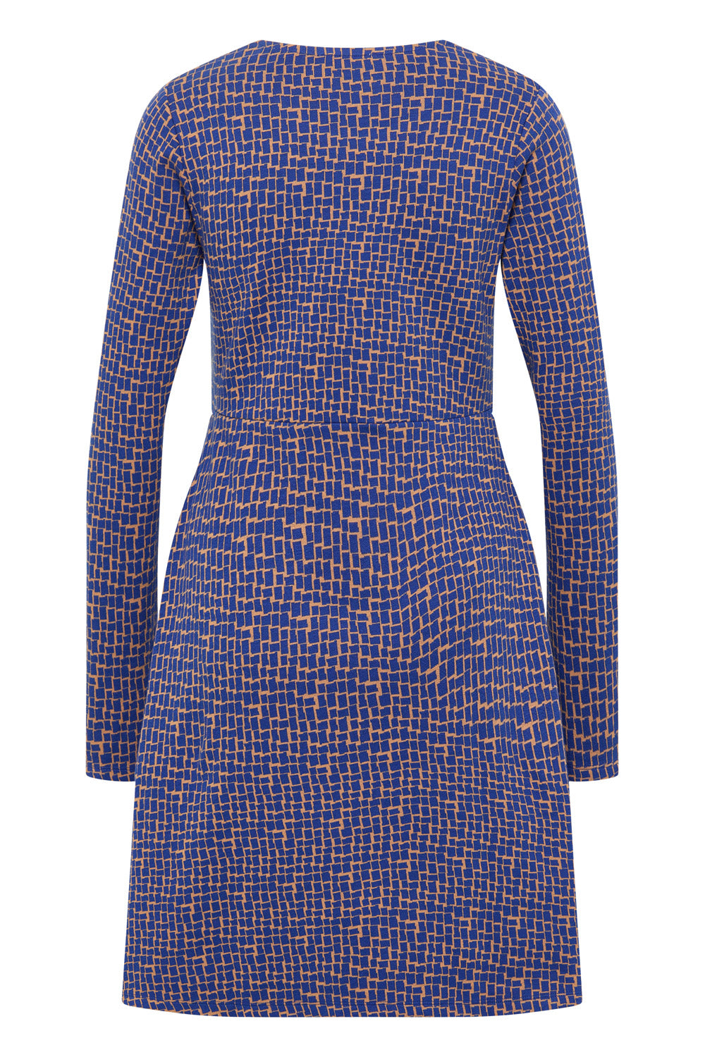 Tranquillo Strick-Swingkleid, Blue Windows