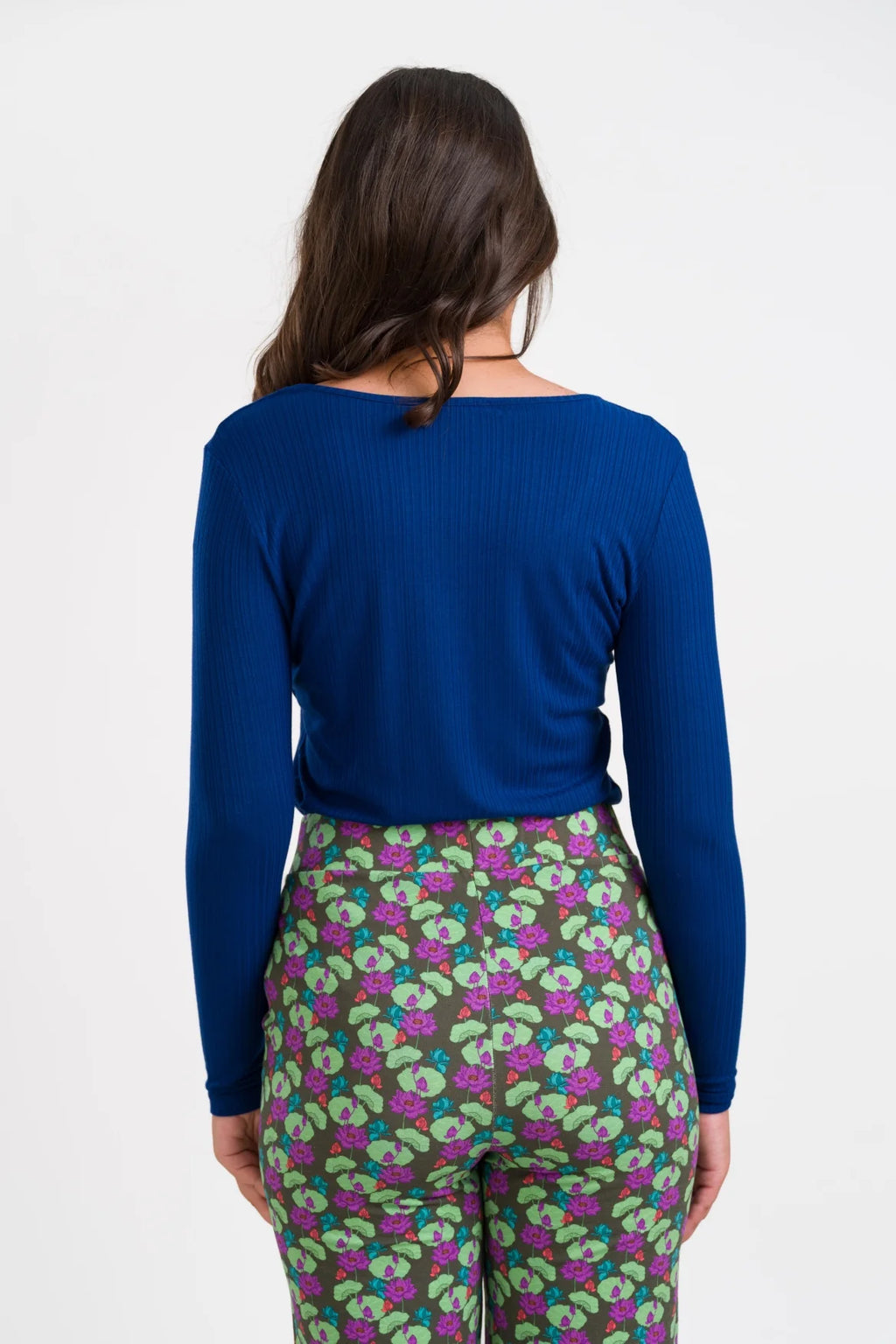 Lalamour Ripp-Shirt Ella, Navy Peony