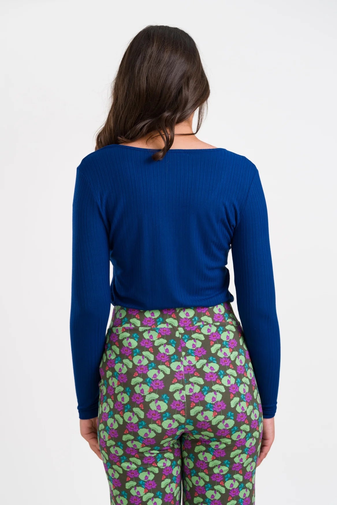 Lalamour Ripp-Shirt Ella, Navy Peony