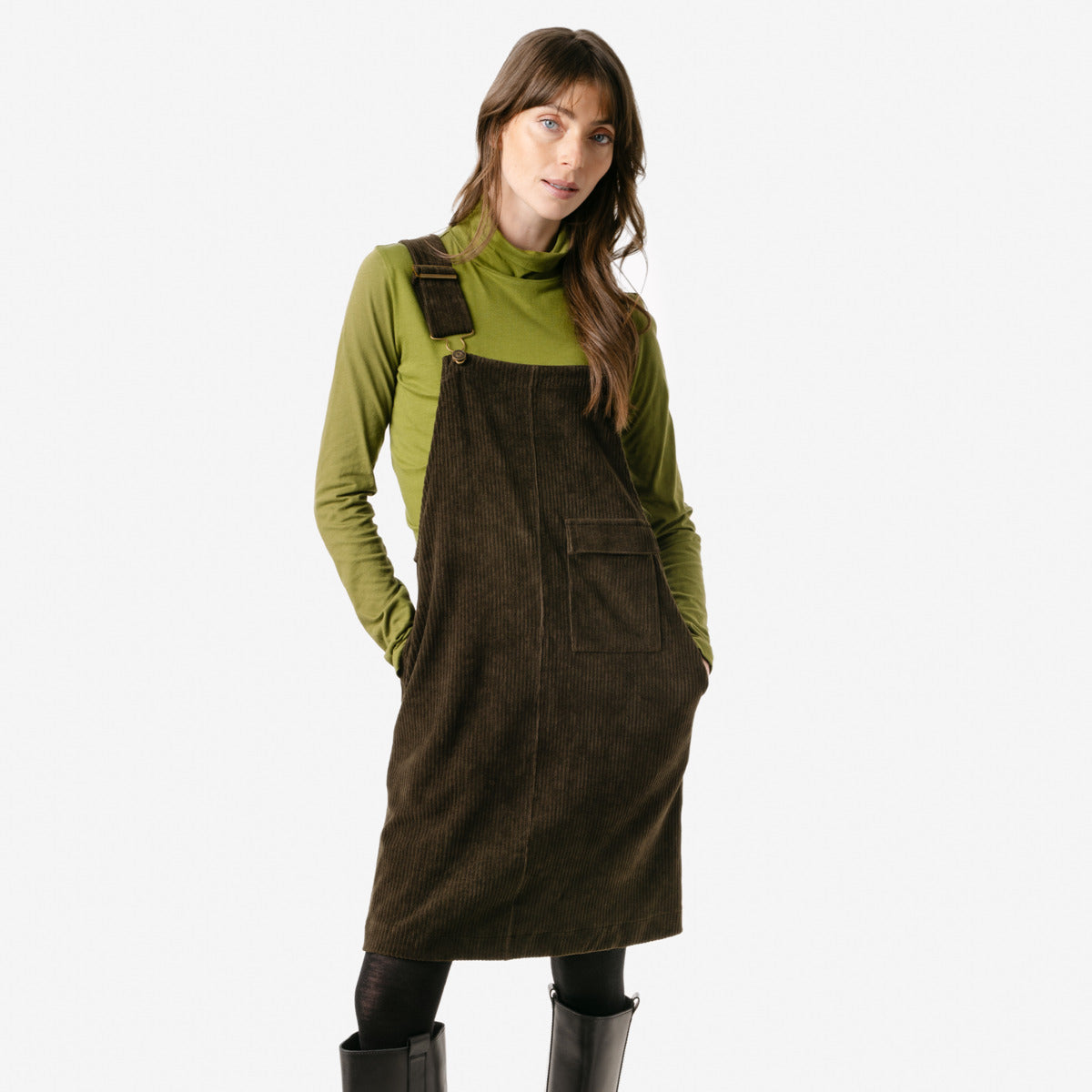 Living Crafts Cordkleid Sonea, pineneedle