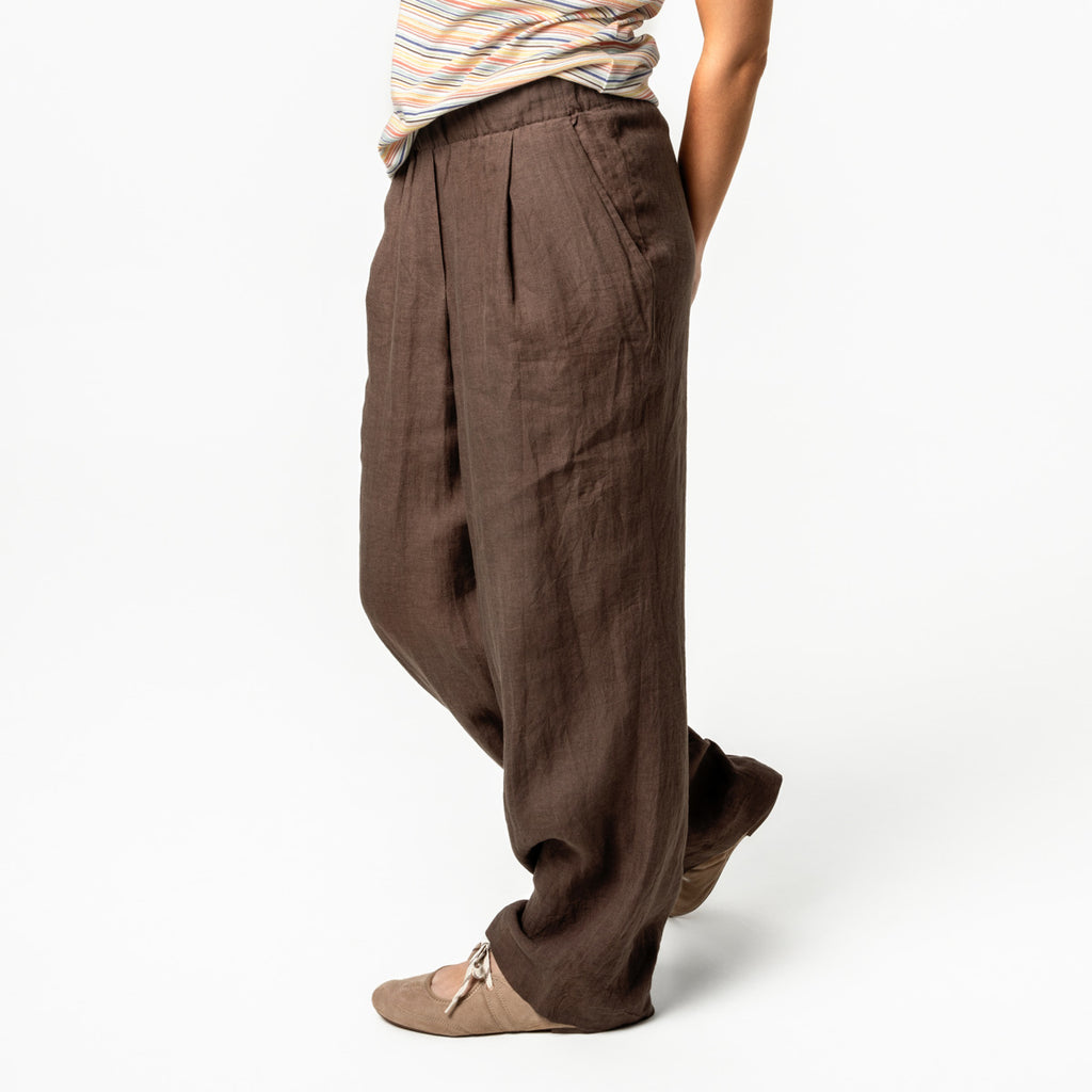 Living Crafts Leinen-Hose Aaren, earth