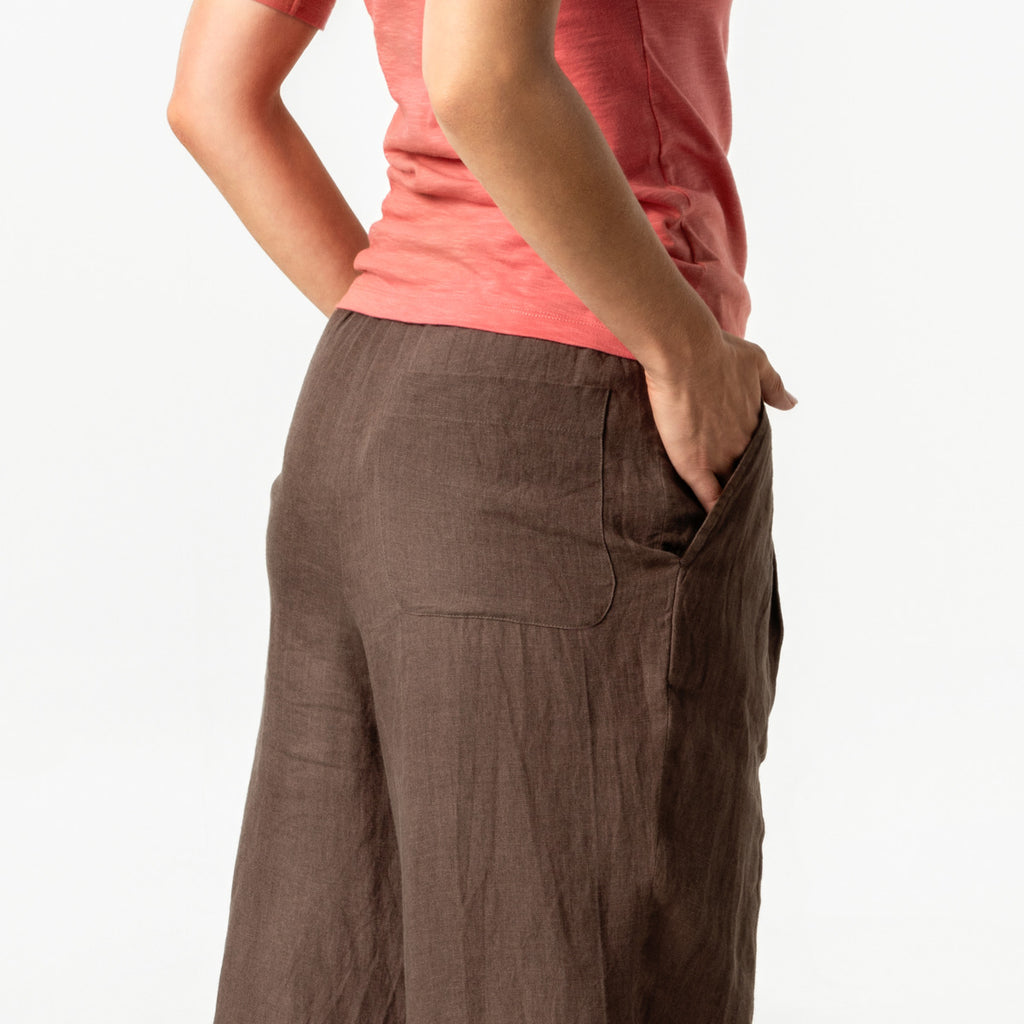 Living Crafts Leinen-Hose Aaren, earth