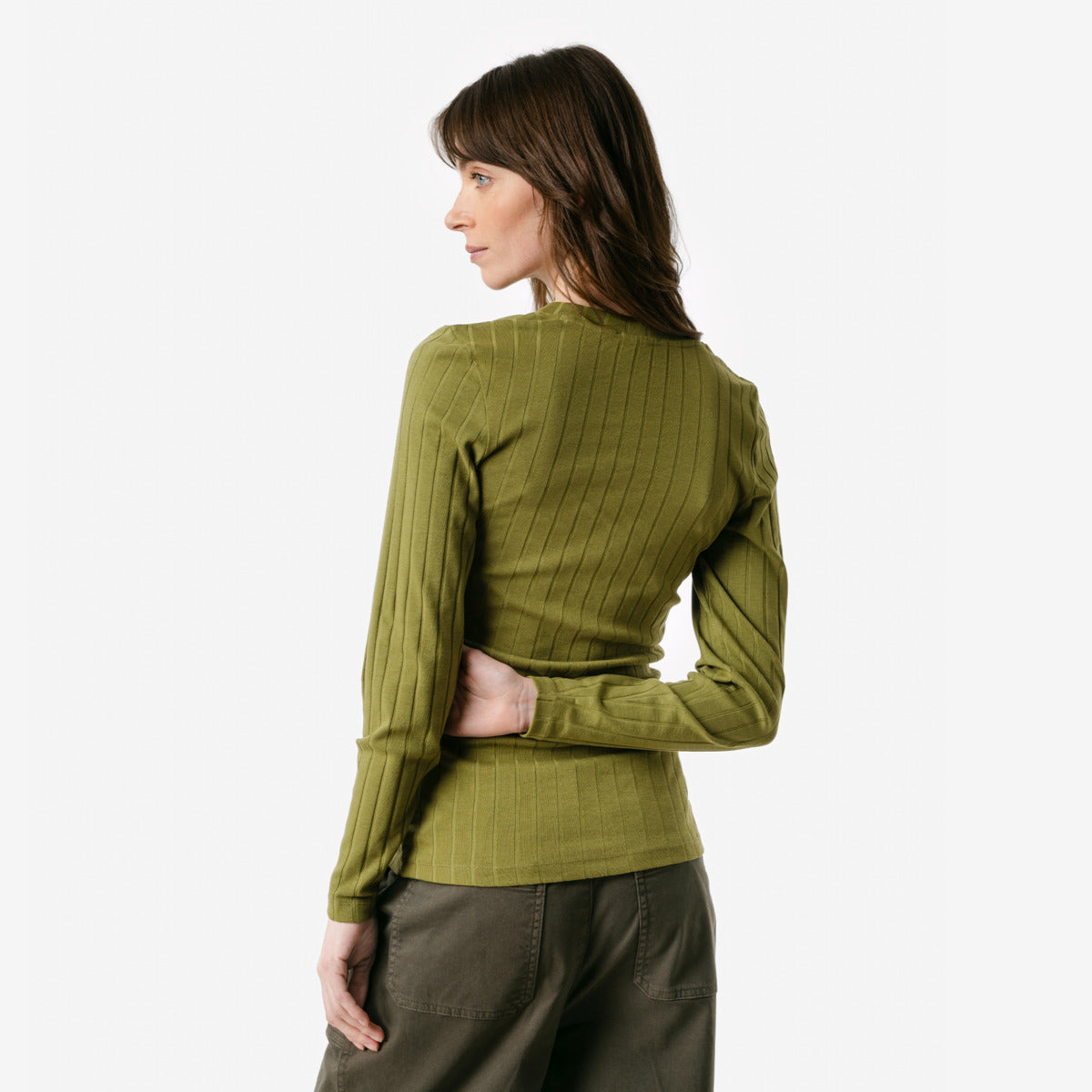 Living Crafts Langarmshirt Saphira, cedar green