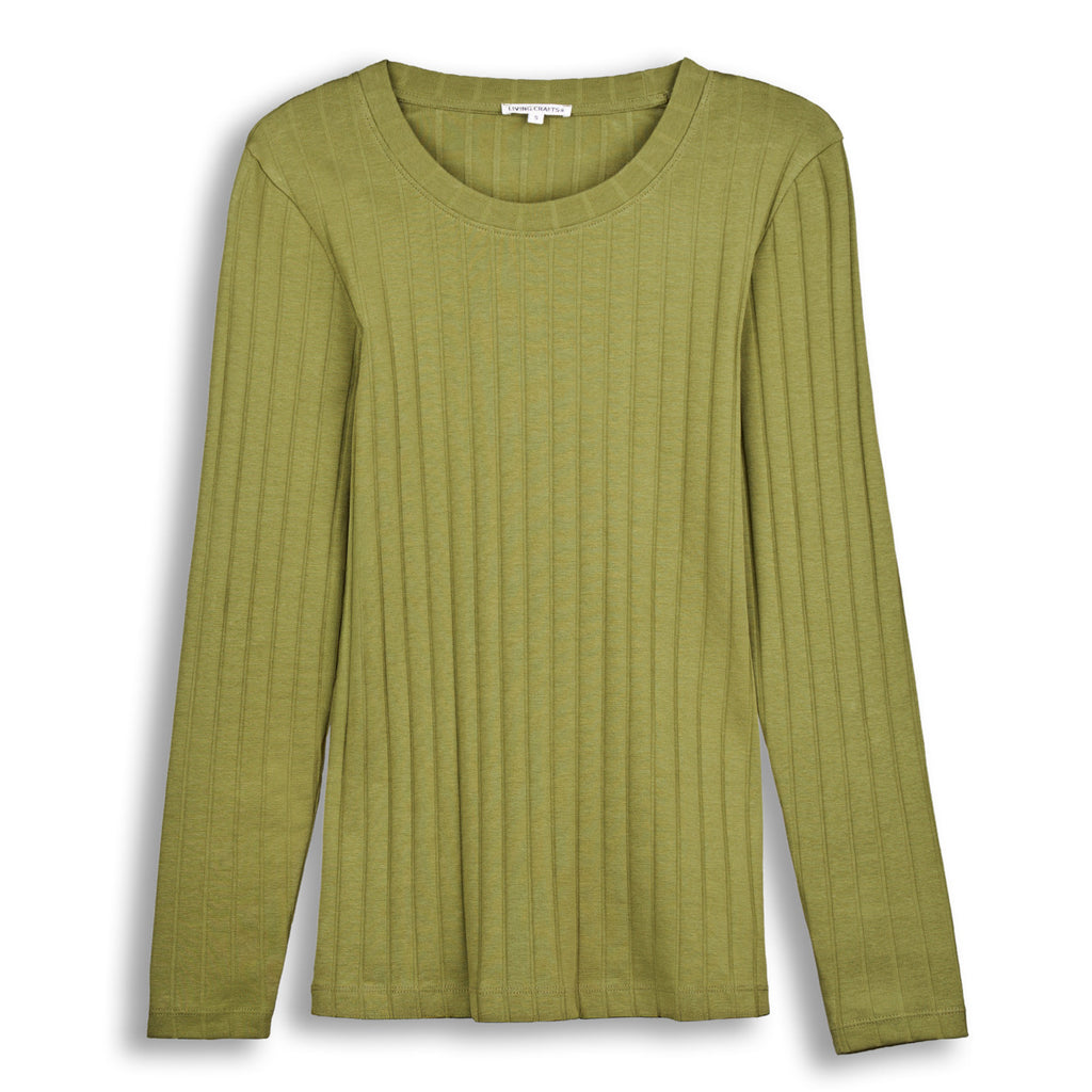 Living Crafts Langarmshirt Saphira, cedar green