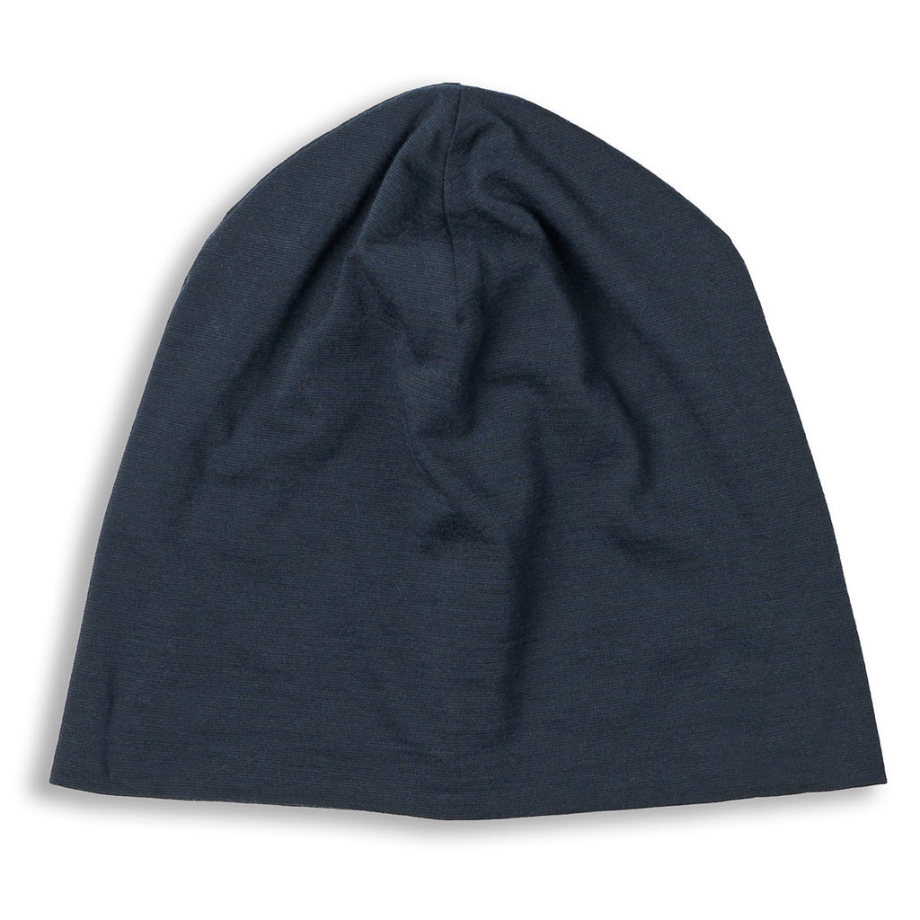 Living Crafts Unisex Mütze Soan Wolle/BW, InkBlue