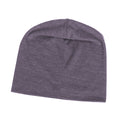 Living Crafts Unisex Mütze Soan Wolle/BW, Zinfandel