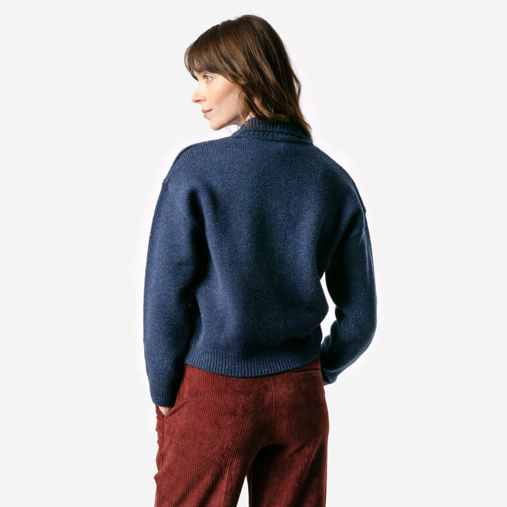 Living Crafts Strickjacke Bente, Donegal Blue