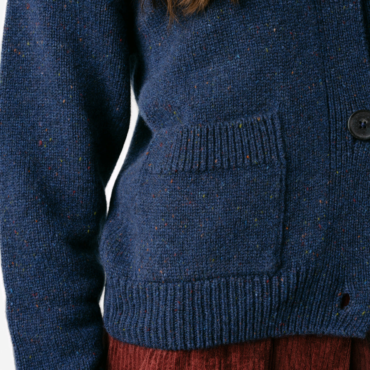 Living Crafts Strickjacke Bente, Donegal Blue