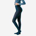 Living Crafts Strumpfhose Helene Wolle/BW, Storm Blue