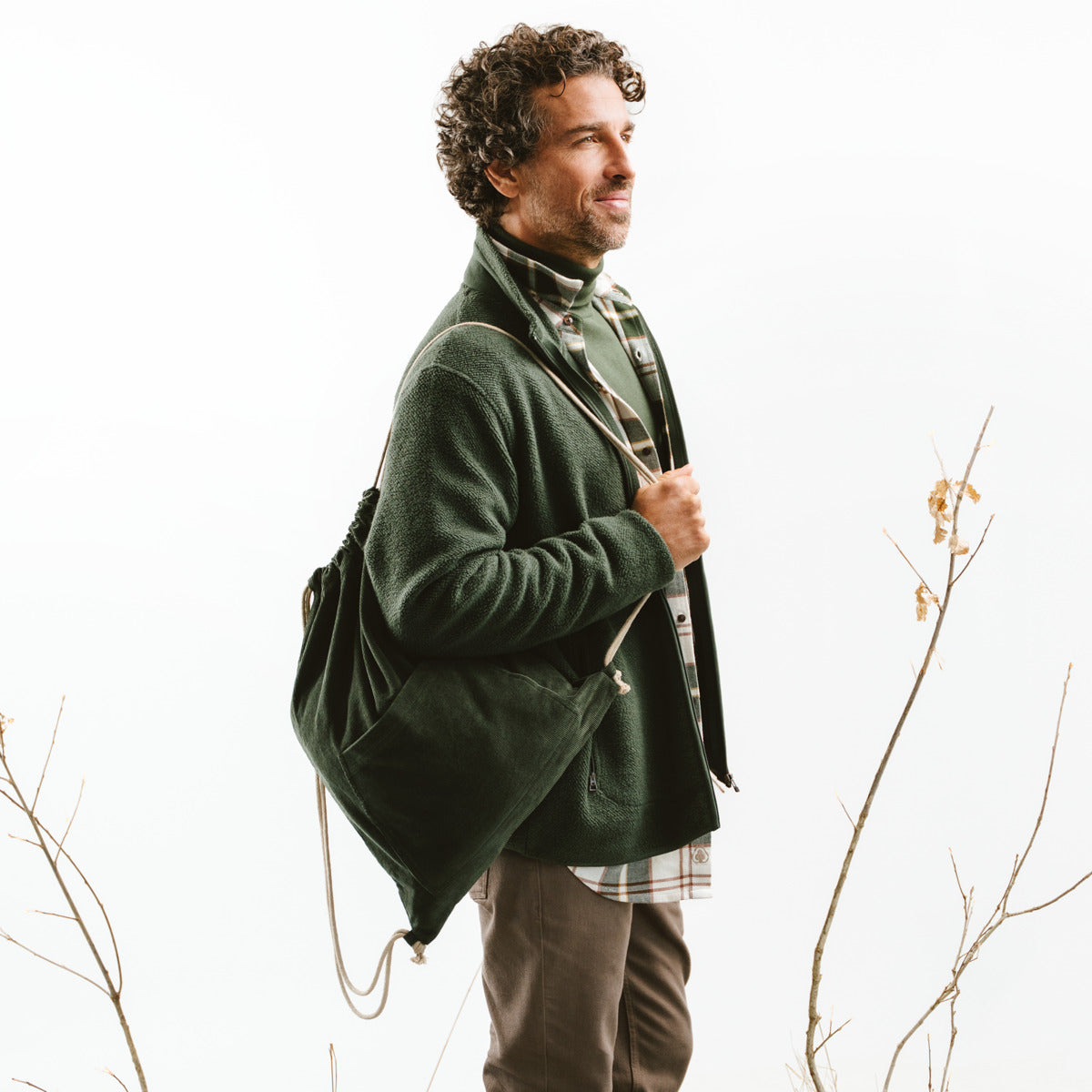 Living Crafts Cord-Turnbeutel Biel, dark green