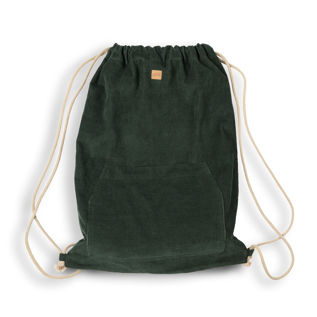 Living Crafts Cord-Turnbeutel Biel, dark green