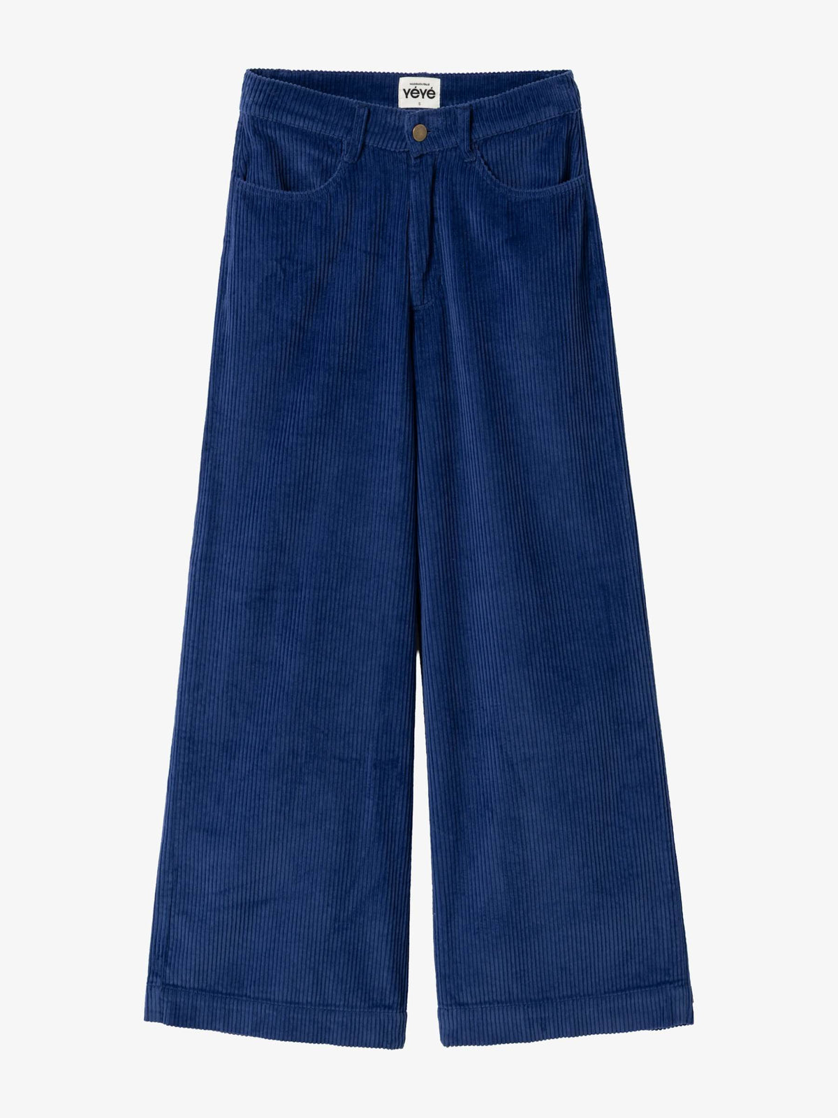 Mademoiselle Yéyé Cordhose Casual Cut, Blau