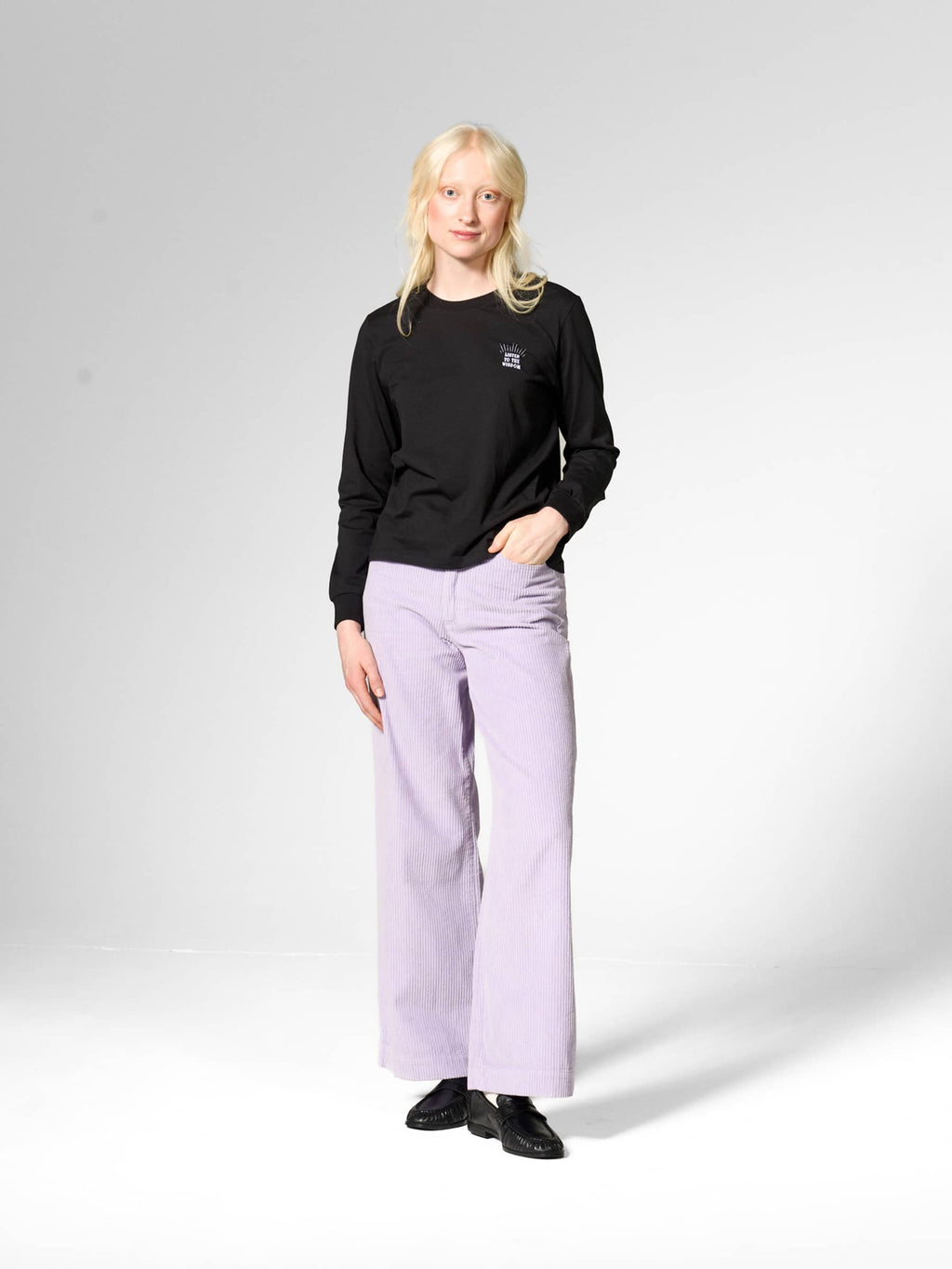 Mademoiselle Yéyé Cordhose Casual Cut, Lavender