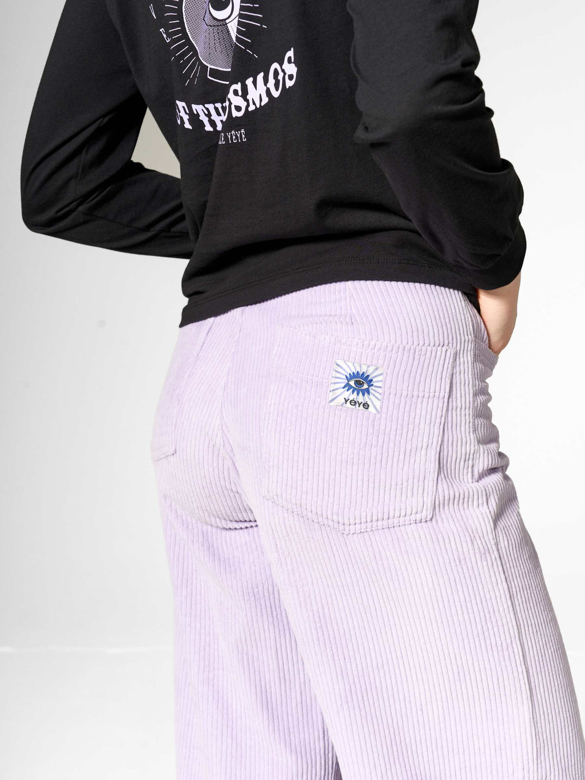 Mademoiselle Yéyé Cordhose Casual Cut, Lavender