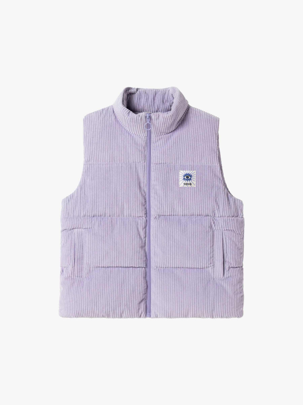 Mademoiselle Yéyé Puffer Mosaic Vest, Lavender