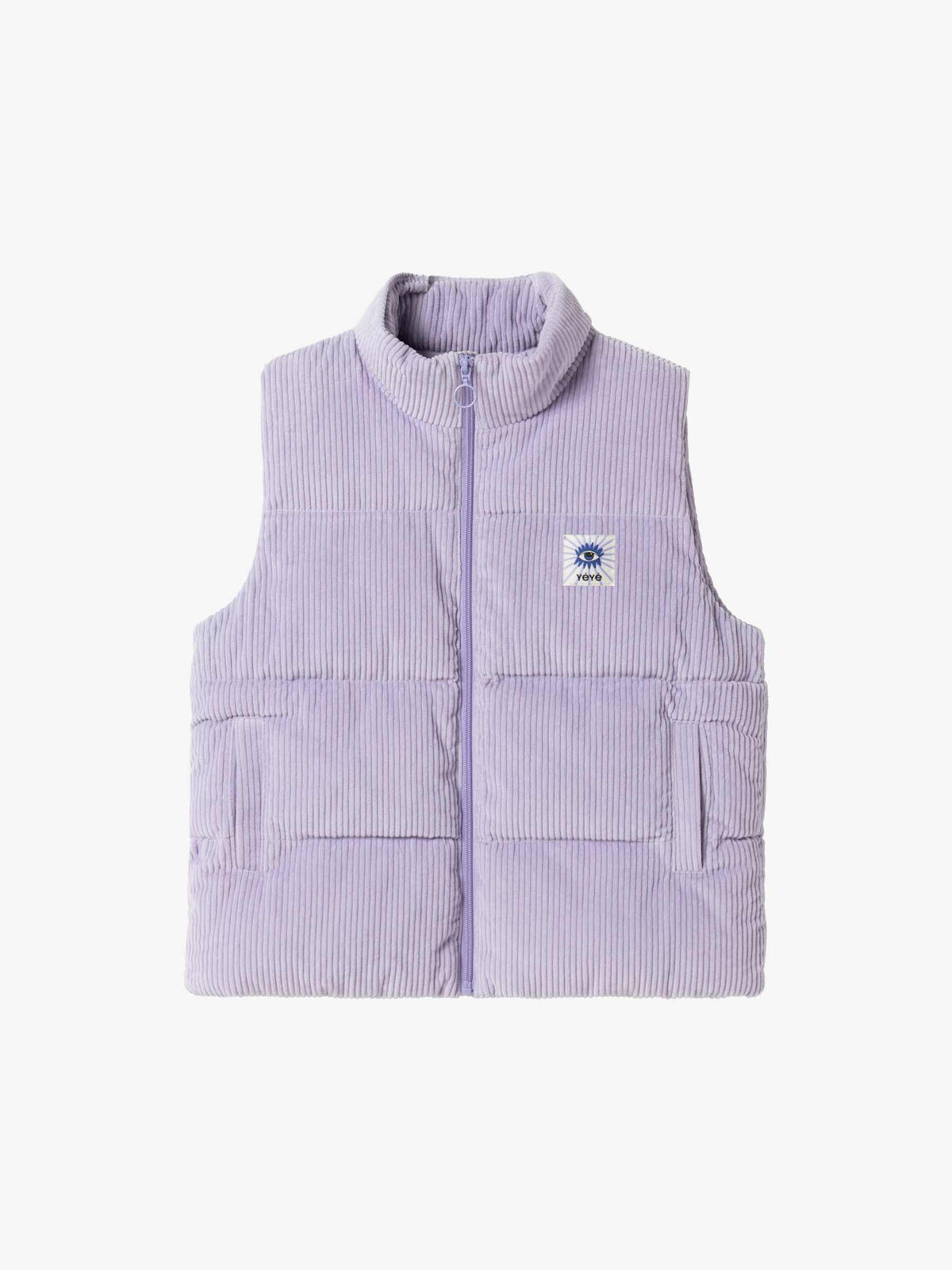 Mademoiselle Yéyé Puffer Mosaic Vest, Lavender