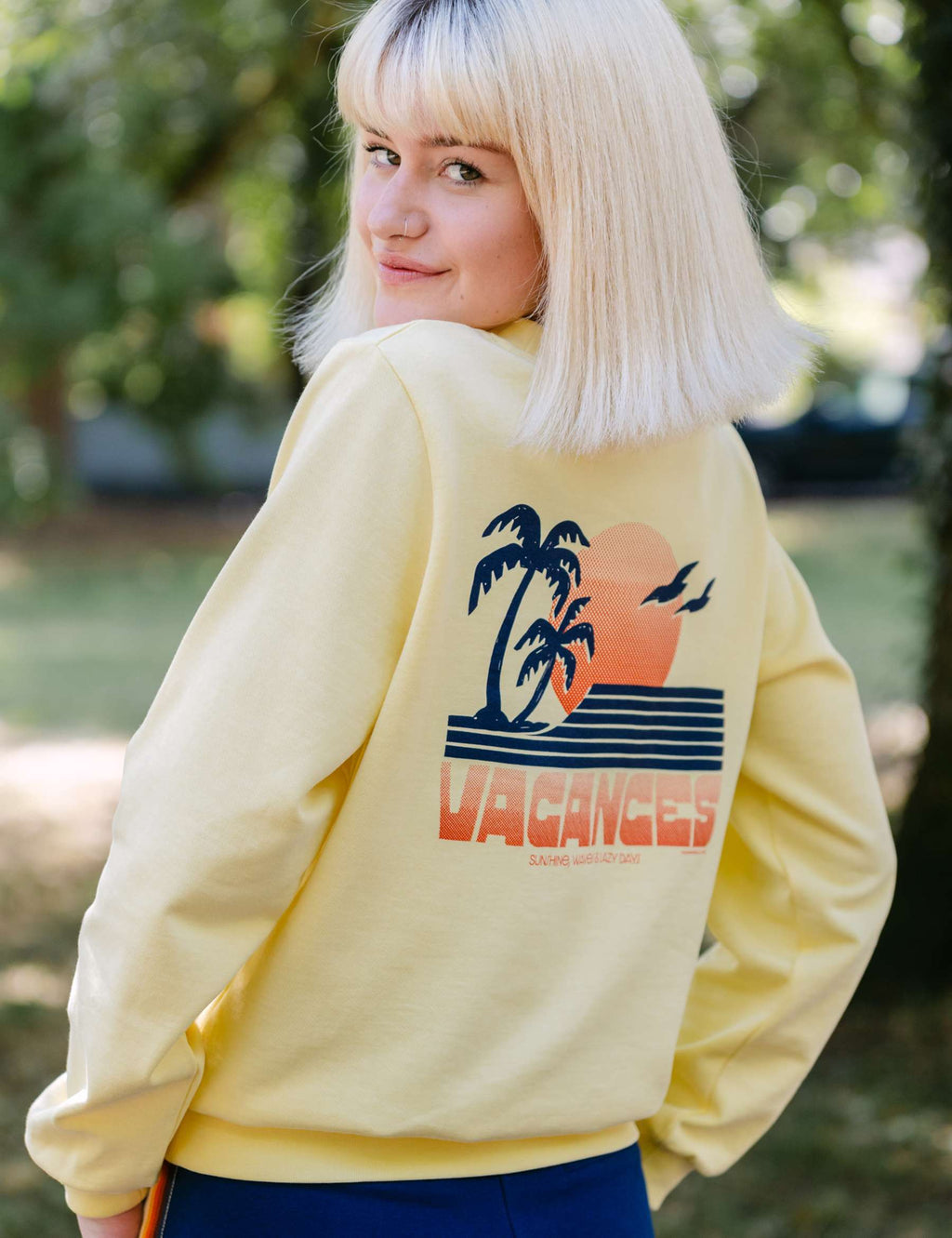 Mademoiselle Yéyé Vacances Sweatshirt, Lemon