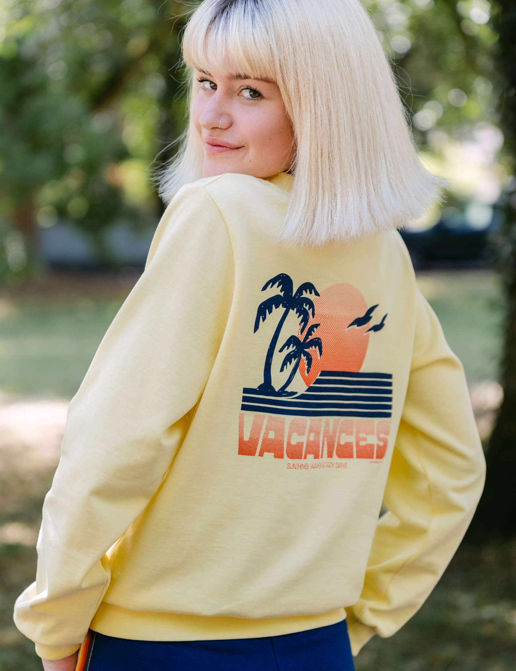 Mademoiselle Yéyé Vacances Sweatshirt, Lemon