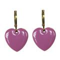 Urban Hippies Ohrringe Hearts, Mauve/Gold