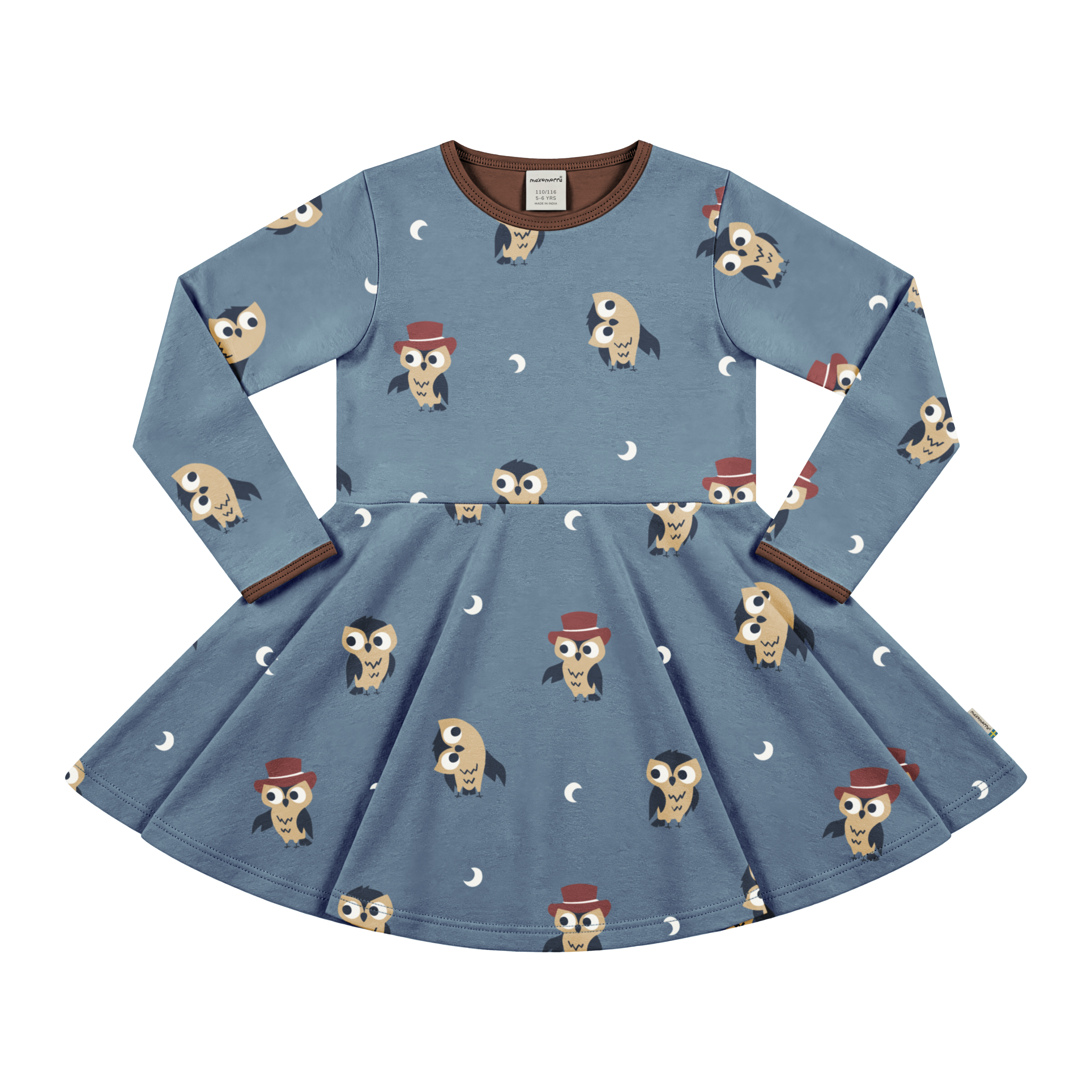 Maxomorra Drehkleid Owl/Eule