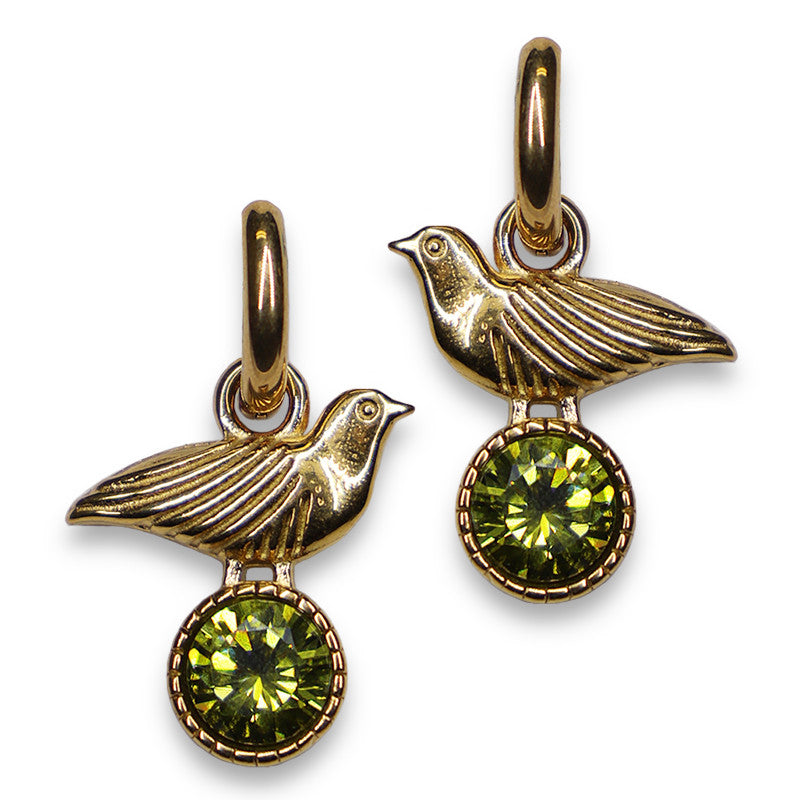 Urban Hippies Ohrringe Merle, Gold&Moss