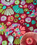 Les Touristes Tischdecke NAP173, Molly Burgundy, 180x140