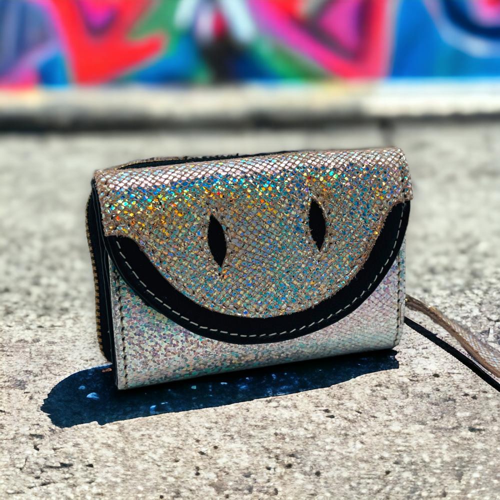 NOI Hamburg Mini-Portemonnaie Smiley, silber