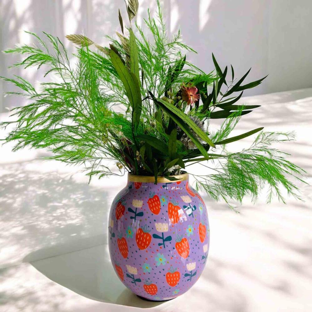 NOI Hamburg Vase Strawberry