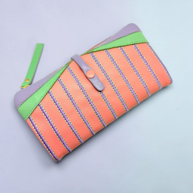 NOI Hamburg Portemonnaie Stripe, Apricot