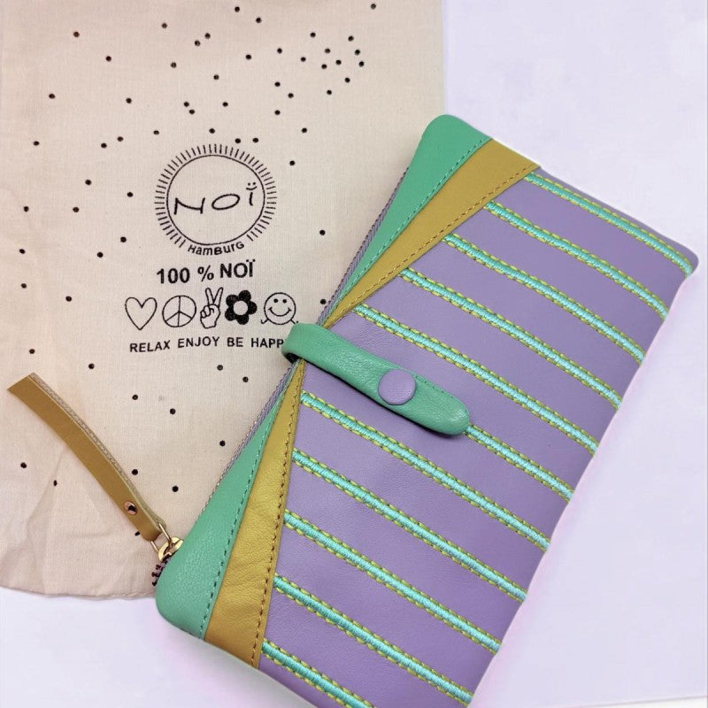 NOI Hamburg Portemonnaie Stripe, Viola