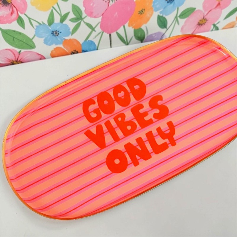 NOI Hamburg Tablett Good Vibes, Pinstripe