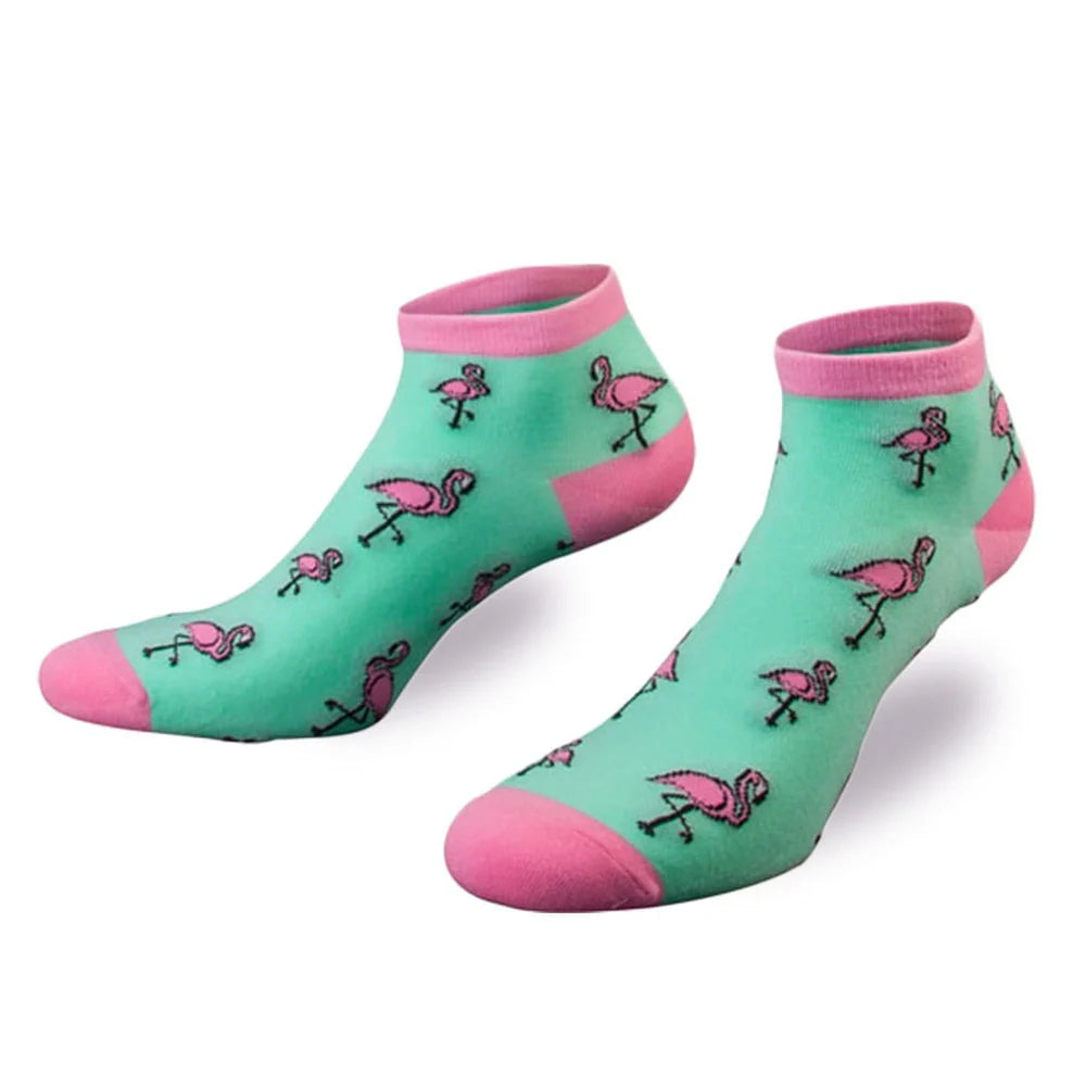 PATRON Socks Sneaker, Flamingo grün
