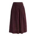 People Wear Organic Midi-Rock, dunkelbraun