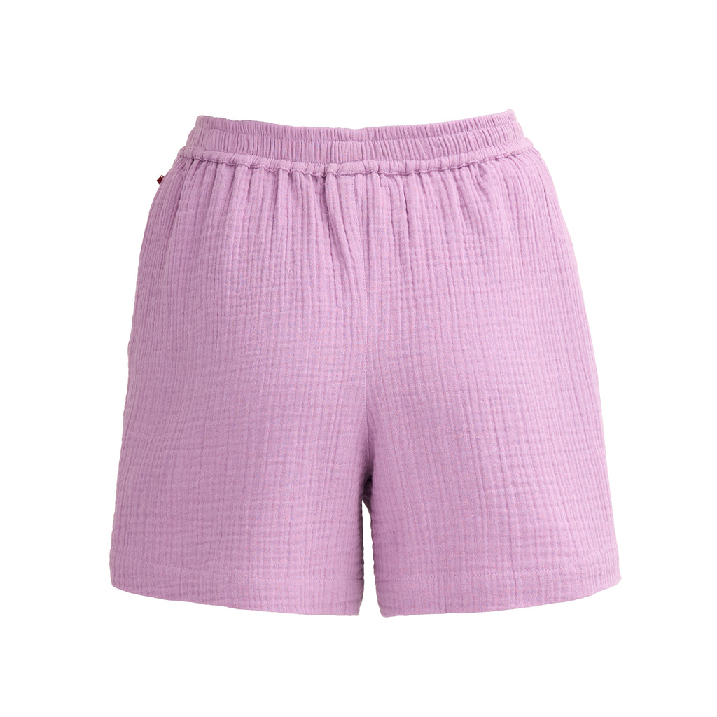 People Wear Organic Musselin-Shorts, Malve