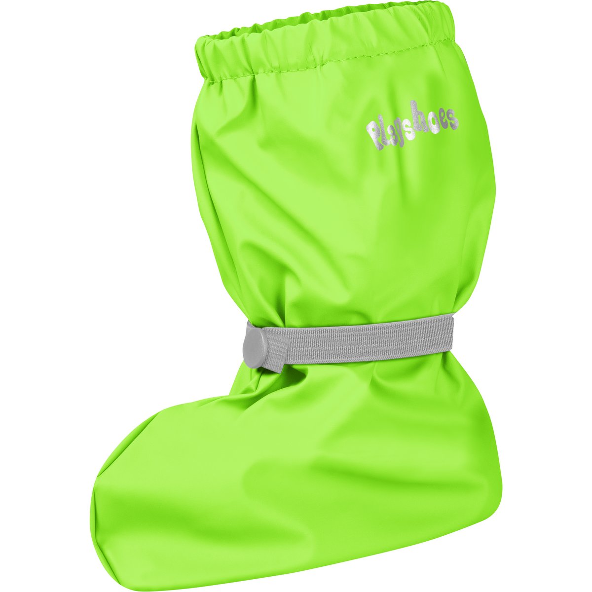 Playshoes Regenfüßlinge/Regenüberzieher mit Fleecefutter, Neon-Grün