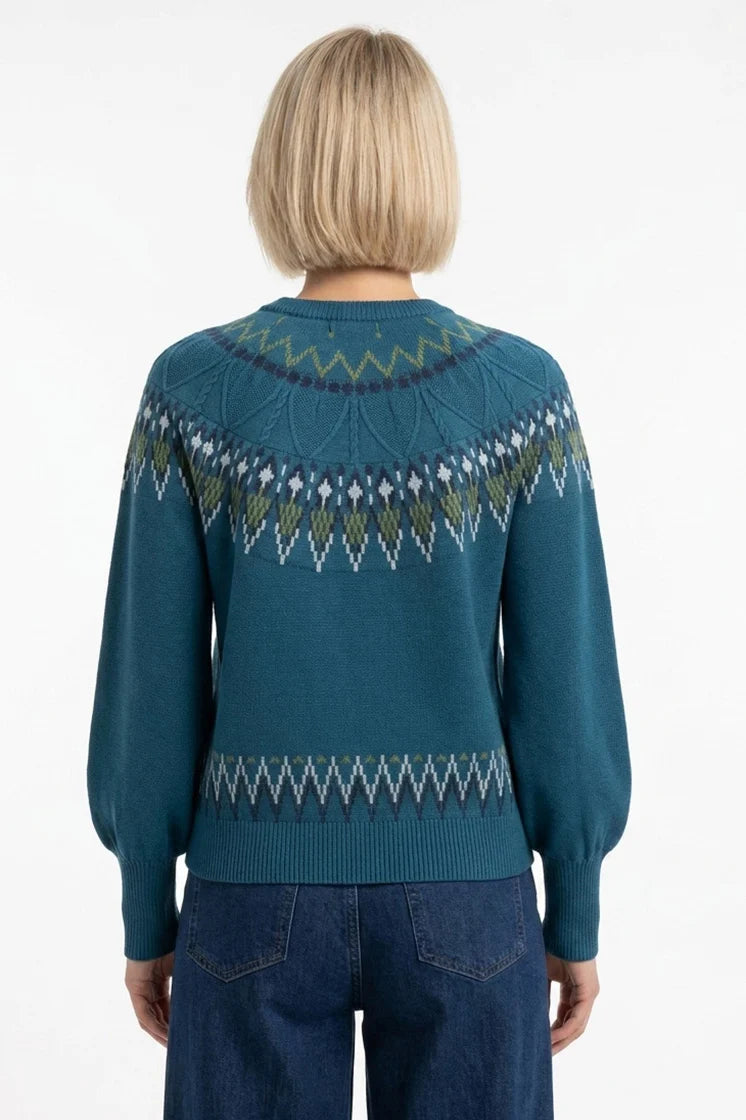 Pretty Vacant Oslo Strickpullover, Corsair Teal