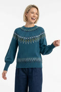 Pretty Vacant Oslo Strickpullover, Corsair Teal