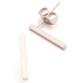 S. Engel Ohrstecker Stäbchen, rhodiniert 14mm
