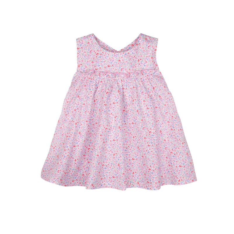 Festliches Baby-Kleid von PurePure mit Blümchenmuster in Pink und Blau